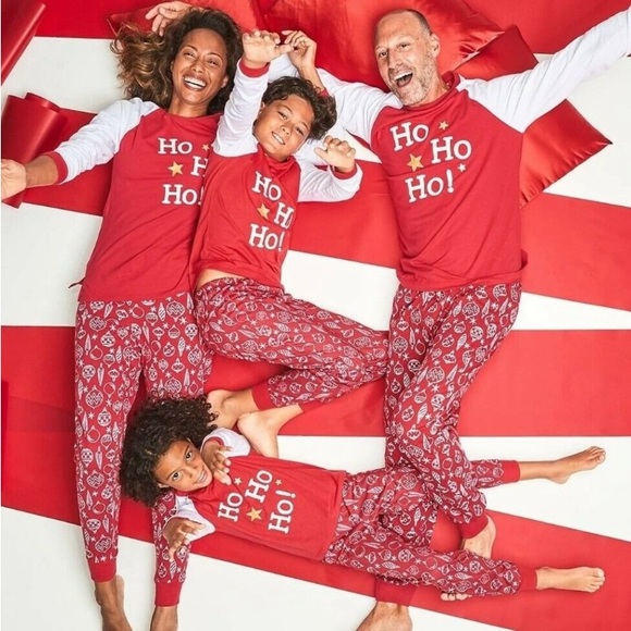 Macy's “Family PJ’s” - Ho Ho Ho & Christmas Ornaments Pajamas Set - Picture 6 of 6